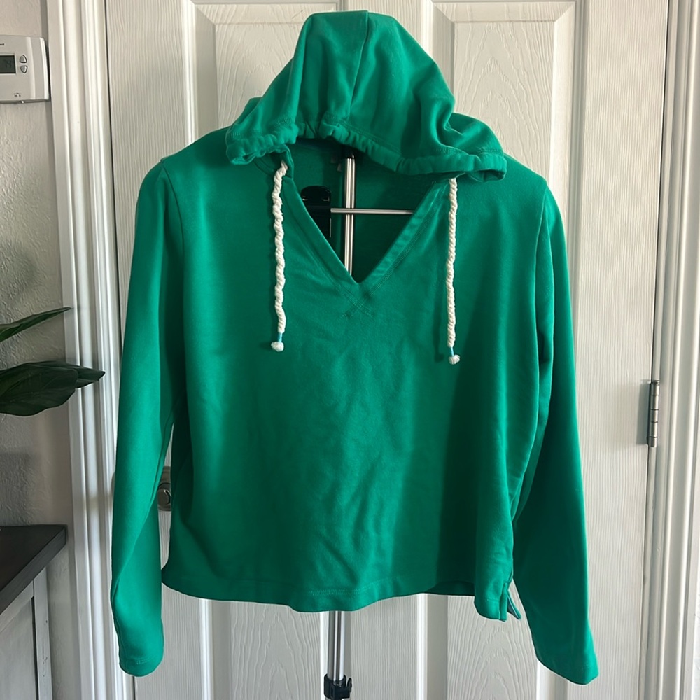 J. Crew Green Hoodie Sweatshirt